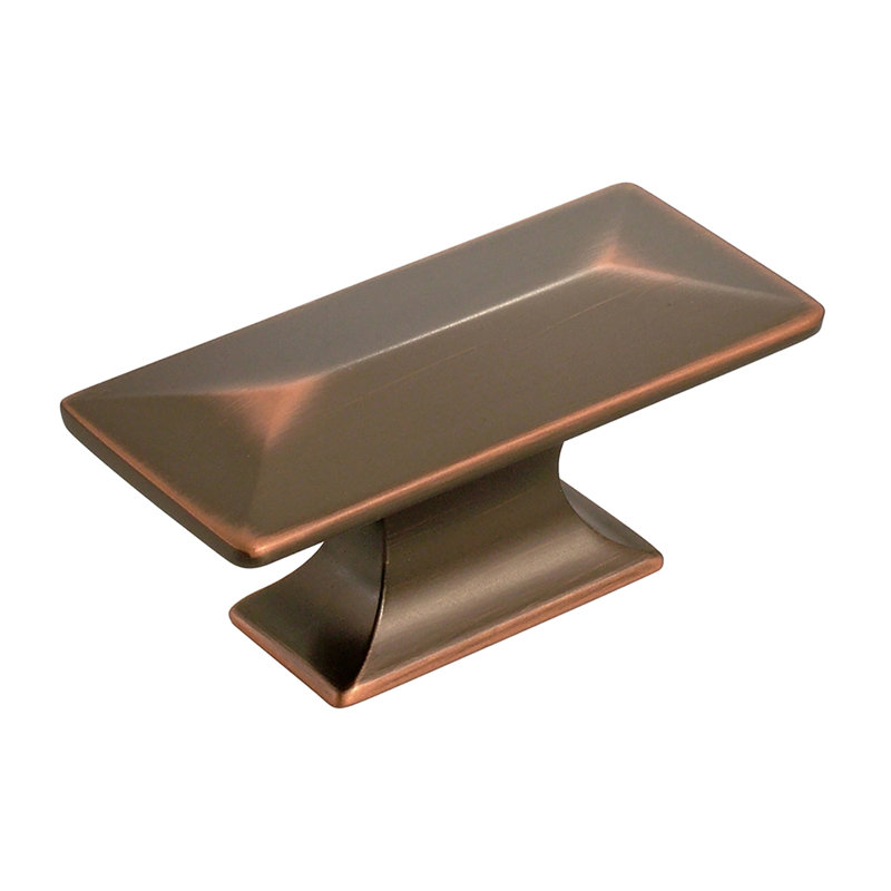 Poignée rectangulaire de la collection Bungalow - bouton d'armoire 2-5 / 16 "x 1-1 / 16" bronze huilé - Quincaillerie transitionnelle et côtière pour tiroirs et armoires