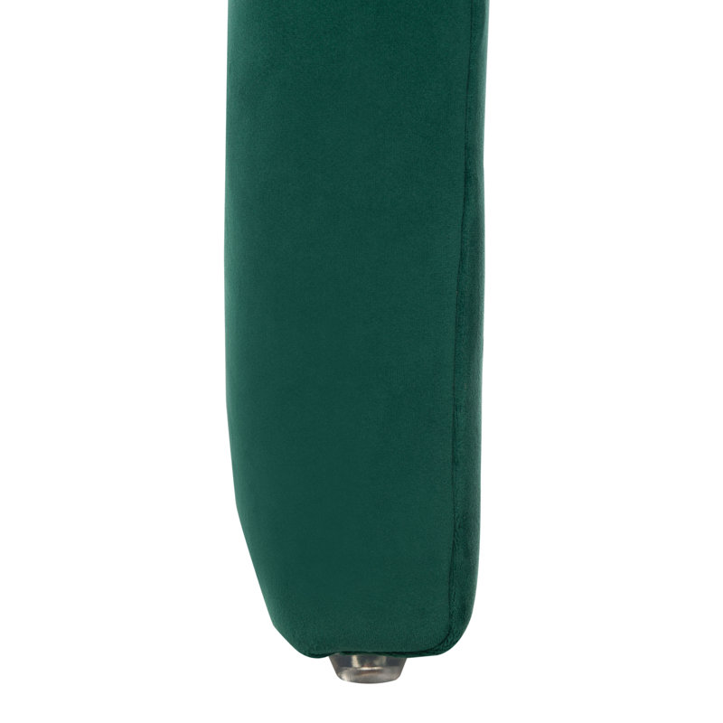 Repose-pieds standard en velours de 20,08 po Andeana, Velours émeraude