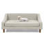 Canapé-lit surélevé durable et confortable avec accoudoirs irréguliers de conception moderne, idéal pour les chiens de taille moyenne et grande-1253652884