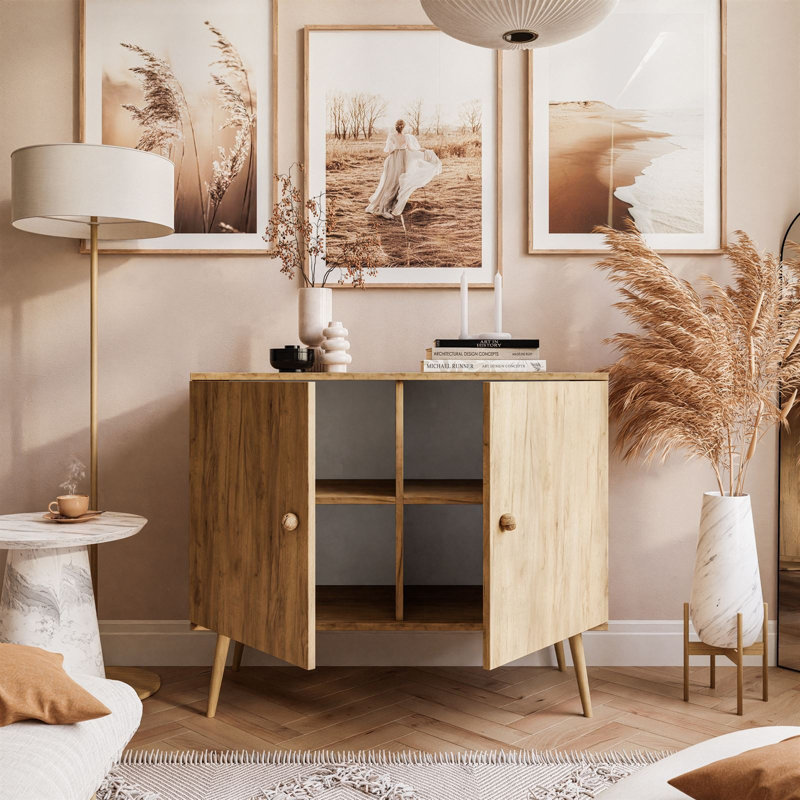 Syed Standard Accent Cabinet, Gold Craft Oak
