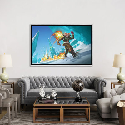 Dae Battling Tashtaris - reproduction d'art murale - toile encadrée