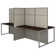 Rectangle 4 Person Cubicle with Cable Management