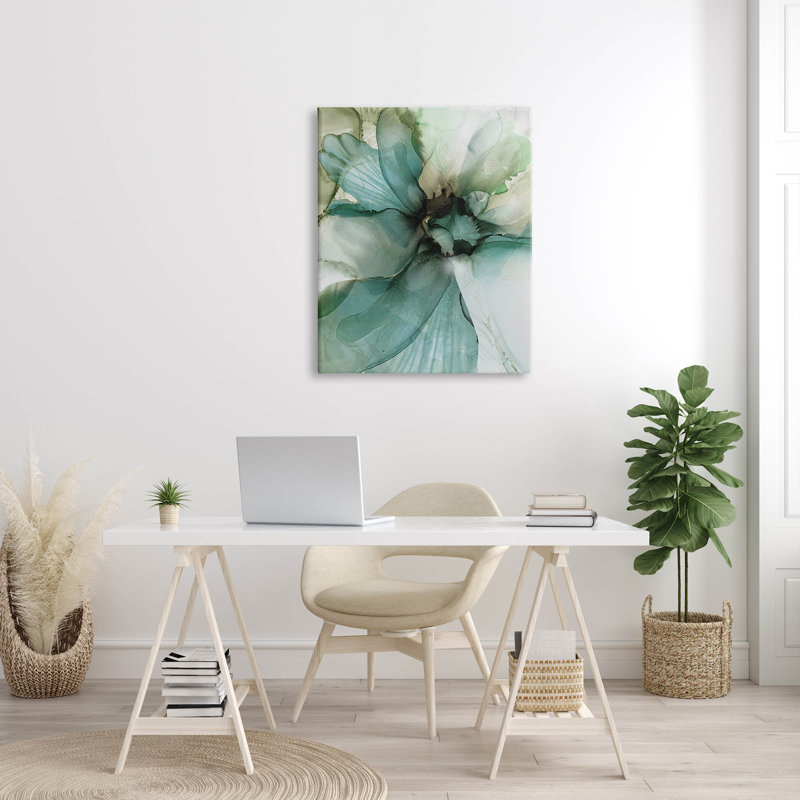 Art moderne sur toile botanique moderne par Emma Catherine Debs, H 40 po x l 30 po x P 1,5 po, Toile tendue