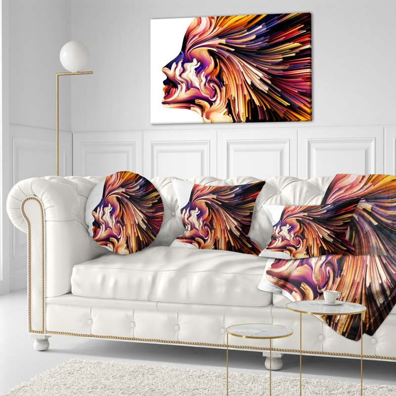 Coussin lombaire contemporain couleur of imagination