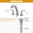 8 in. Widespread Double-Handle High-Arc Bathroom Faucet-105241234