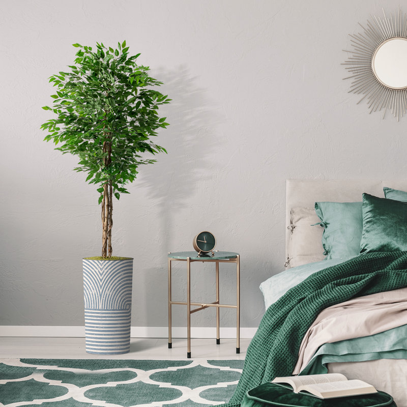 Ficus artificiel 51 po en pot, H 75 po x l 13 po x P 13 po, Écorchure