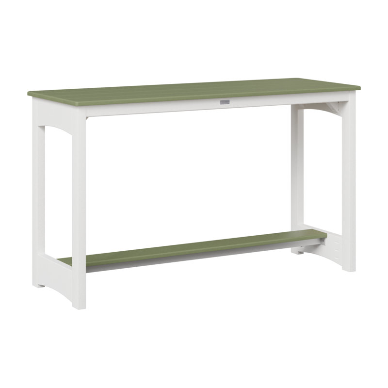 Berlin Gardens Balcony Counter Height Table, Sage, 35.5" H x 60" W x 22" D