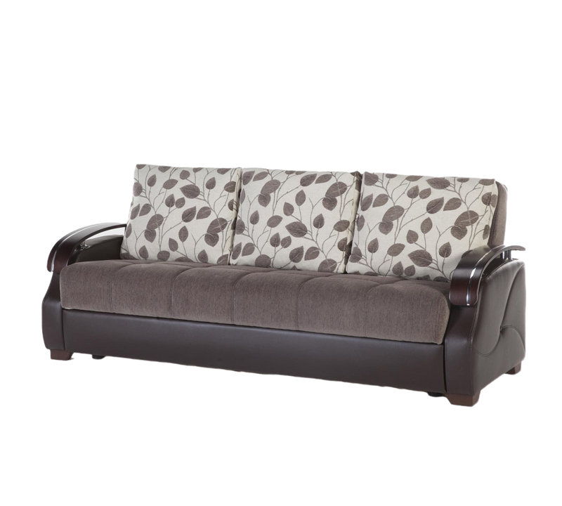 Sibury 85.8'' Upholstered Tufted Convertible Sofa