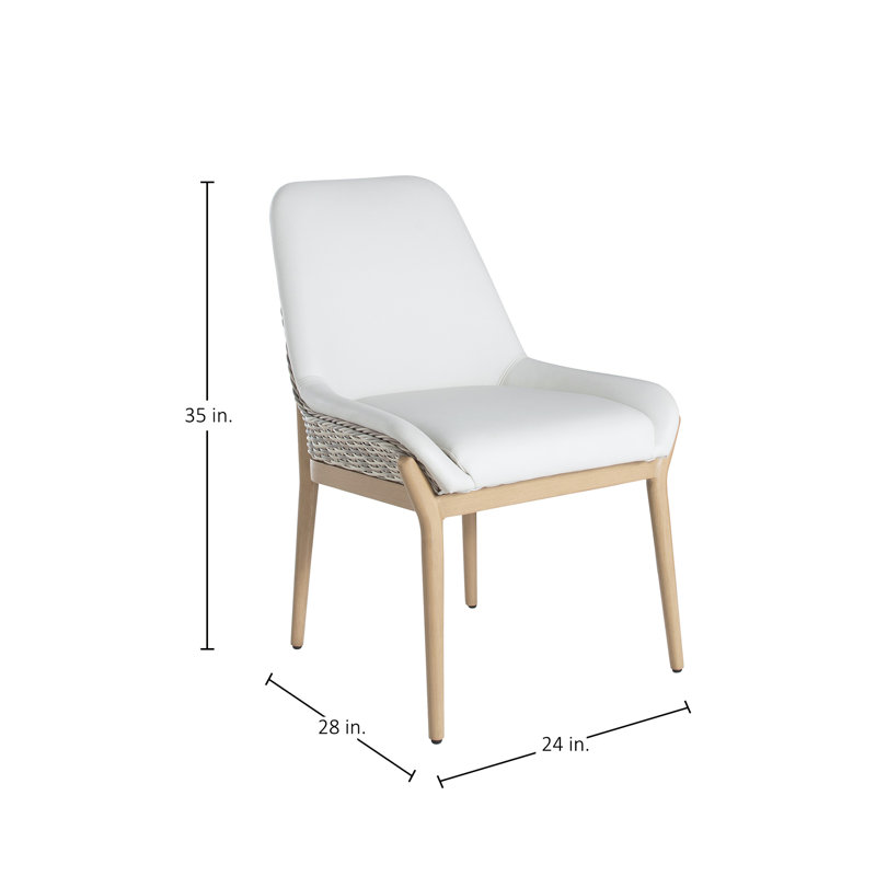 Palma Patio Dining Side Chair with Cushion