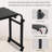 Overbed Table with Wheels,60.6-84.2 inches Mobile Bed Desk,Rolling Computer Desk, Laptop Cart,With 0-65°Tilt Stand,4 Heights and 6 Lengths,Side Storage Basket,for Home,Office and Hospital-1477592170