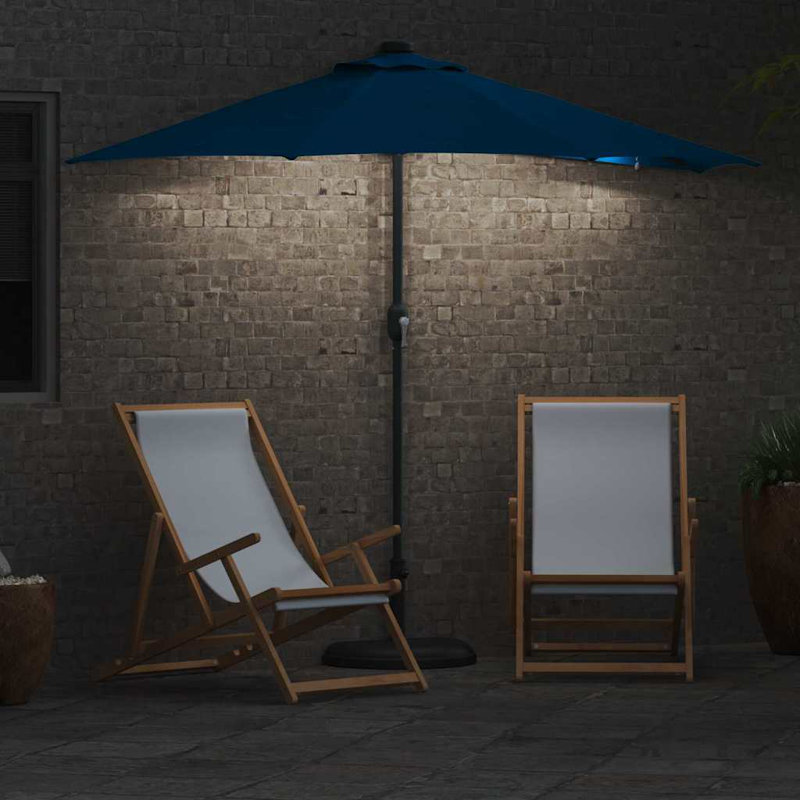 Market Parasol, Blue, 223cm H x 150cm W x 150cm D