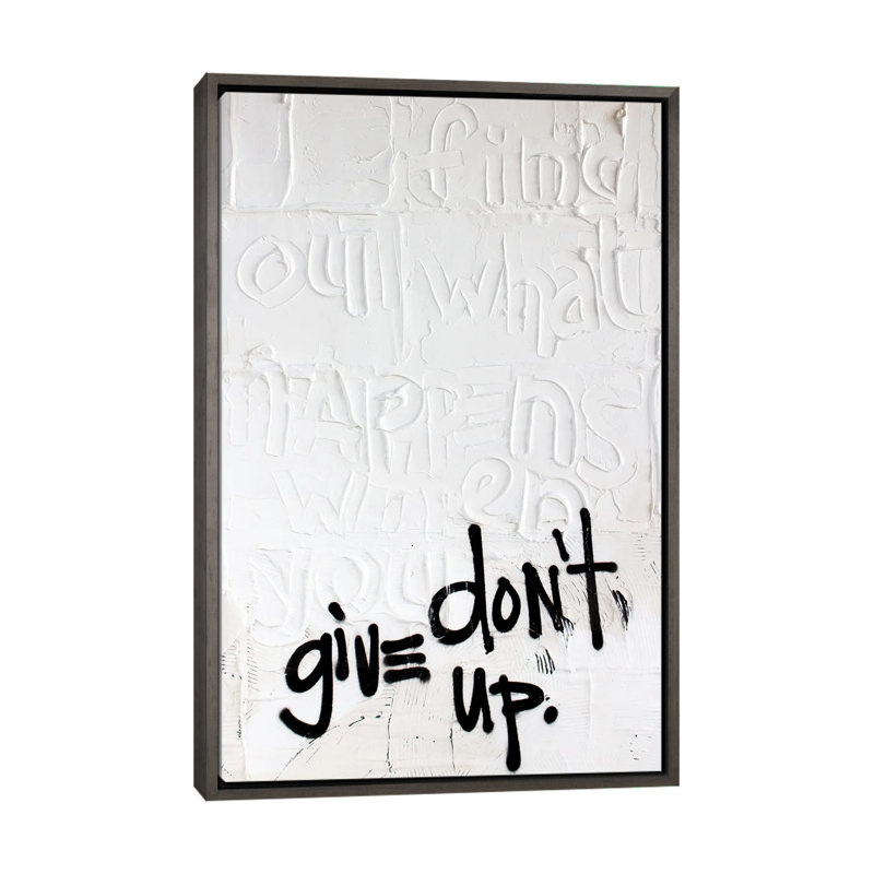 «Find Out 24», reproduction d'art sur toile encadrée, 48" x 32", Framed Canvas, Grey