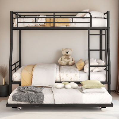 Alaila Kids Bunk Bed with Trundle