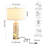 22.5" H Translucent Table Lamp