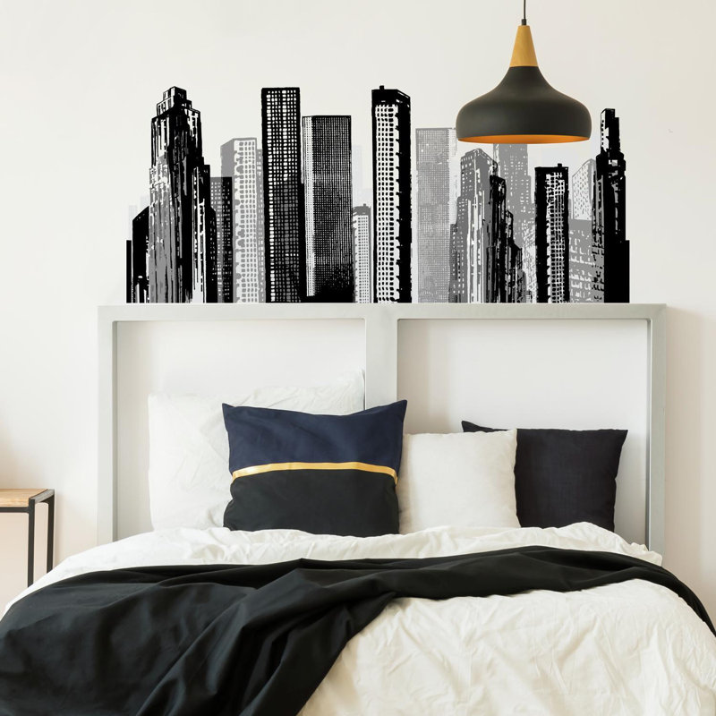 Cityscape And Architecture Non-Wall Damaging Wall Decal