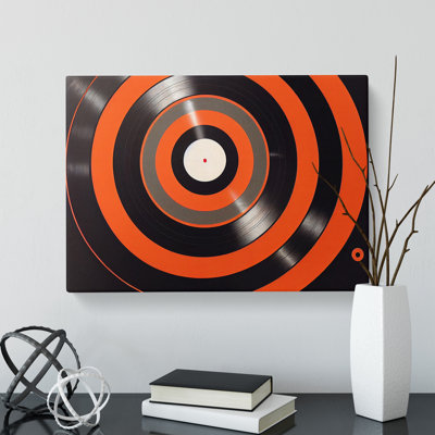 Vintage Vinyl Record Art Vol.2 Abstract - Wrapped Canvas