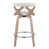 White Seat/Brown/Silver Frame