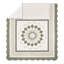 Couvre-lit simple brodé à motif floral Harper Green (taies non incluses)-110208865