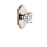 Grandeur Arc Plate Passage with Chambord Crystal Door Knob