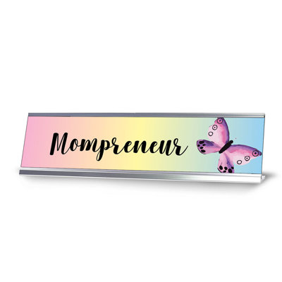 Mompreneur Butterfly Designer Series Desk Sign
