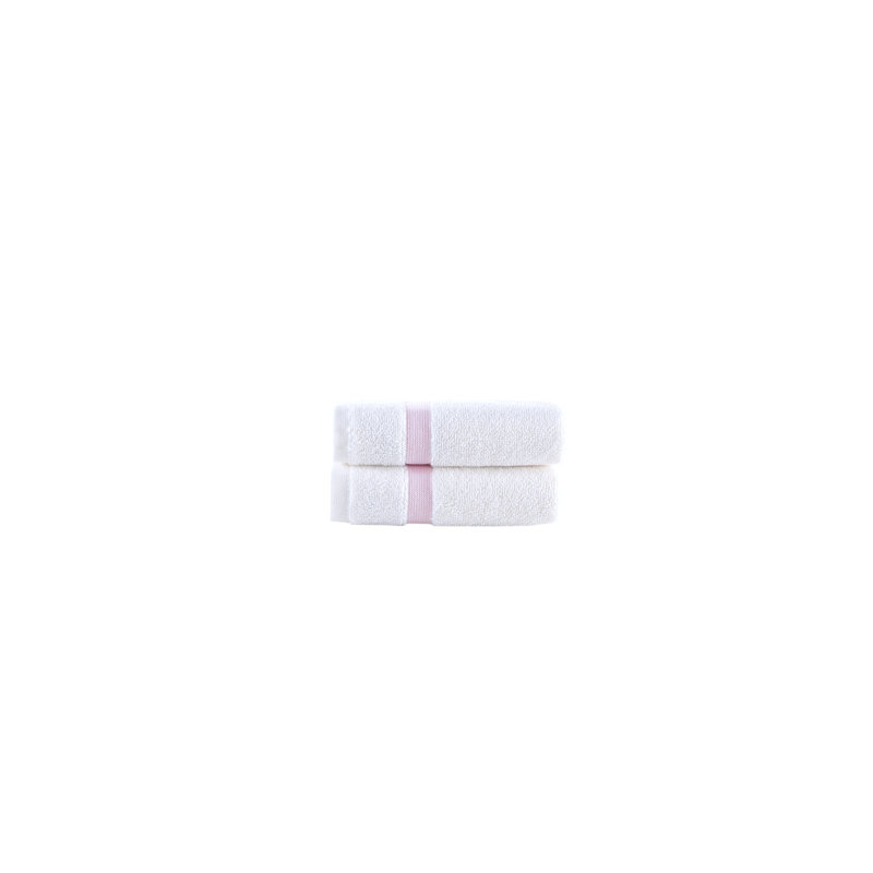 Turkish Cotton Midweight Jacquard Washcloth, Pink