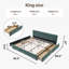 Lit plateforme moderne avec lit plateforme et tête de lit moelleuse avec 4 tiroirs de rangement pour chambre à coucher et appartement-1644375414-1644375417