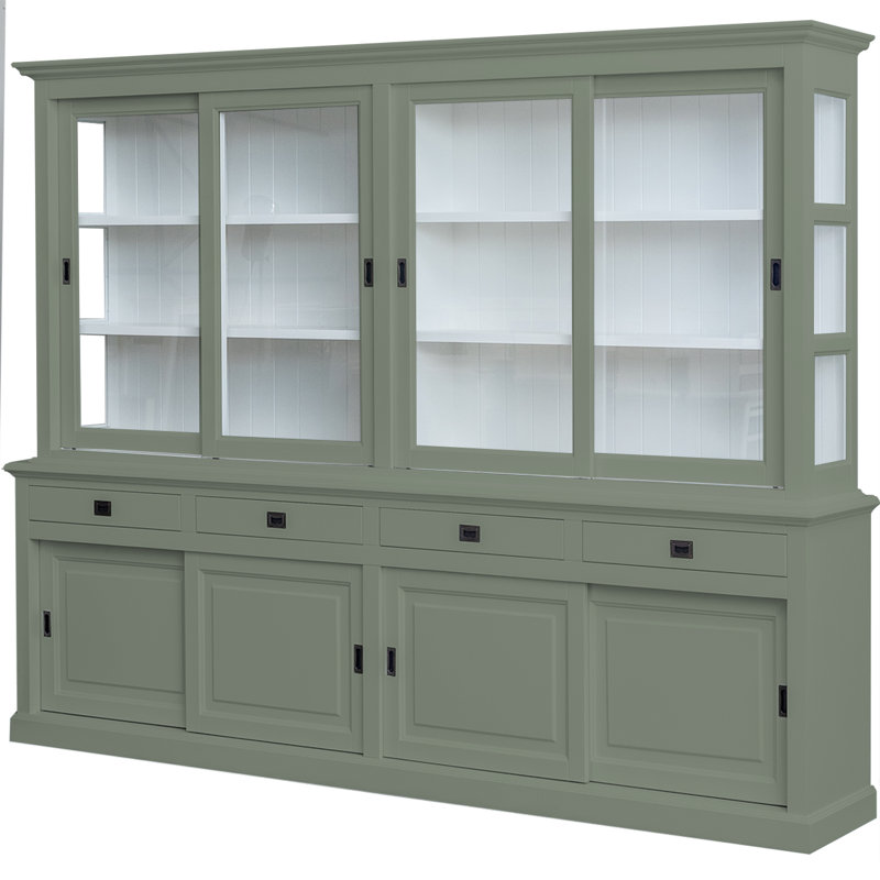 Burkett Display Cabinet, Cement Grey