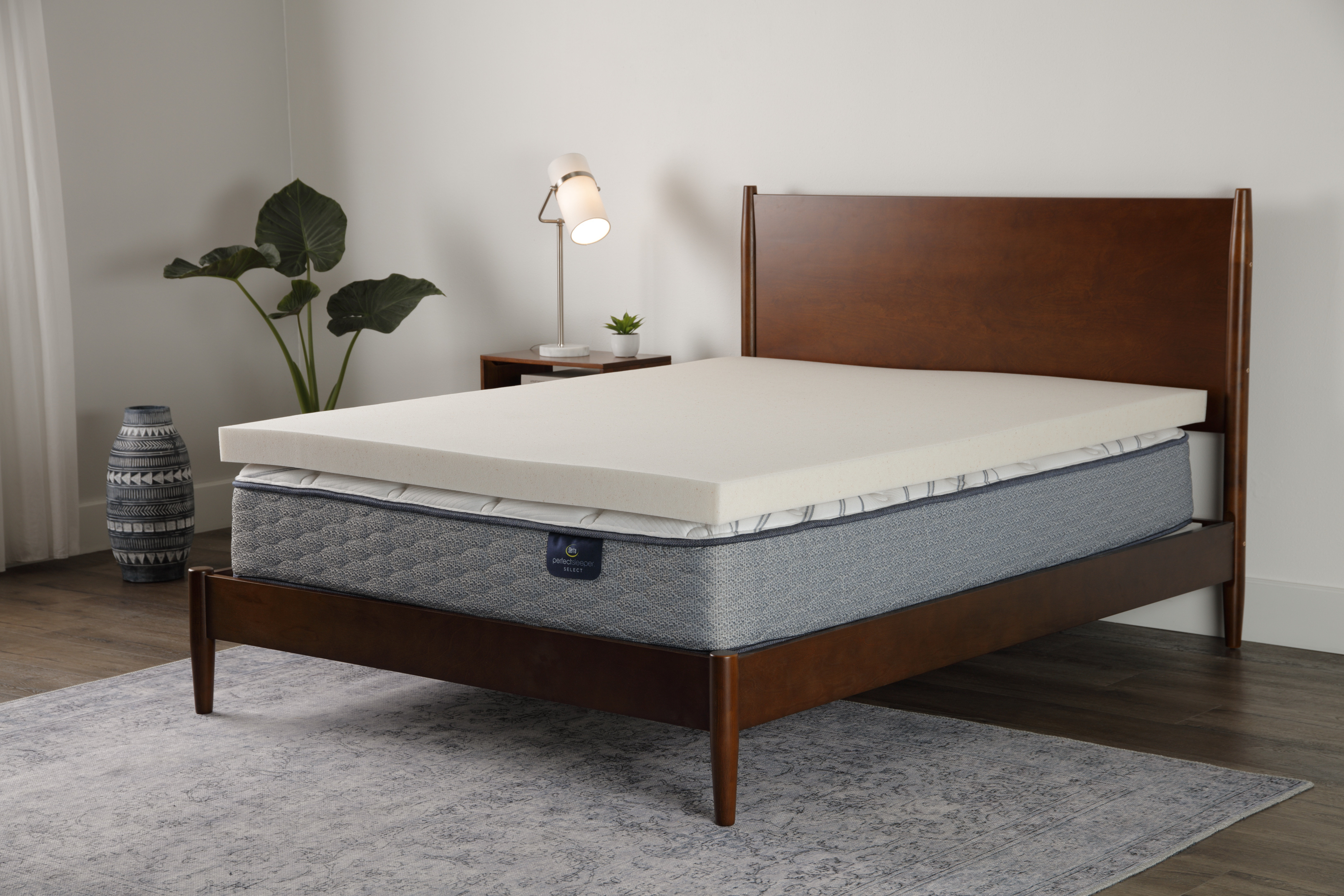Serta CopperGel Memory Foam Mattress Topper \u0026 Reviews | Wayfair, image size:6480x4320