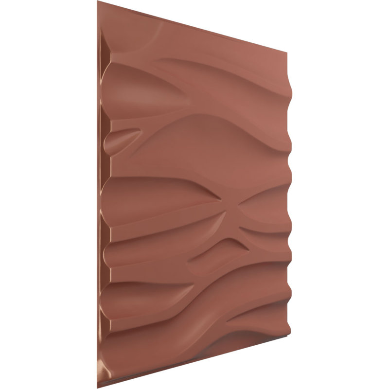 Serina EnduraWall Decorative 3D Wall Panel, Metallic Champagne Pink