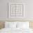 Framed Geometric Rice Paper Panel Shadowbox Wall Décor