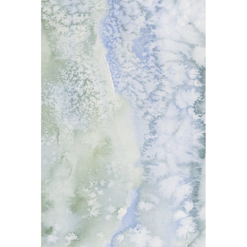 Sea Salt Reverie I by Emma Caroline - Painting on Canvas, 30 cm H x 20 cm W, Black Floater Framed