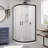 Prime 38" W x 38" D x 76.75" H Round Sliding Shower Enclosure with Base Included-59149252