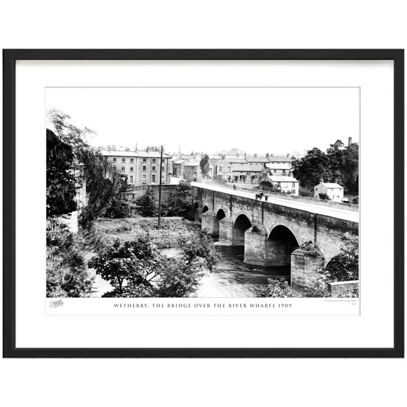 Wetherby, The Bridge Over The River Wharfe 1909 by Francis Frith - Single Picture Frame Print, 28cm H x 36cm W x 2.3cm D