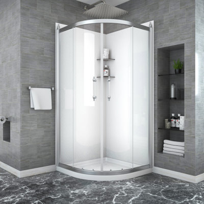 Porte de douche encadrée 36 po x 72 po. Enceinte de baignoire avec verre. Installation réversible. Joint magnétique pour un plancher de salle de bain épuré 72 po. Enceinte élégante. Installation facile trempée transparente. Base
