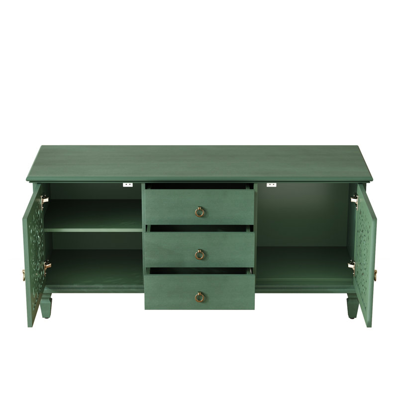 55.51 " W Sideboard, Antique Green