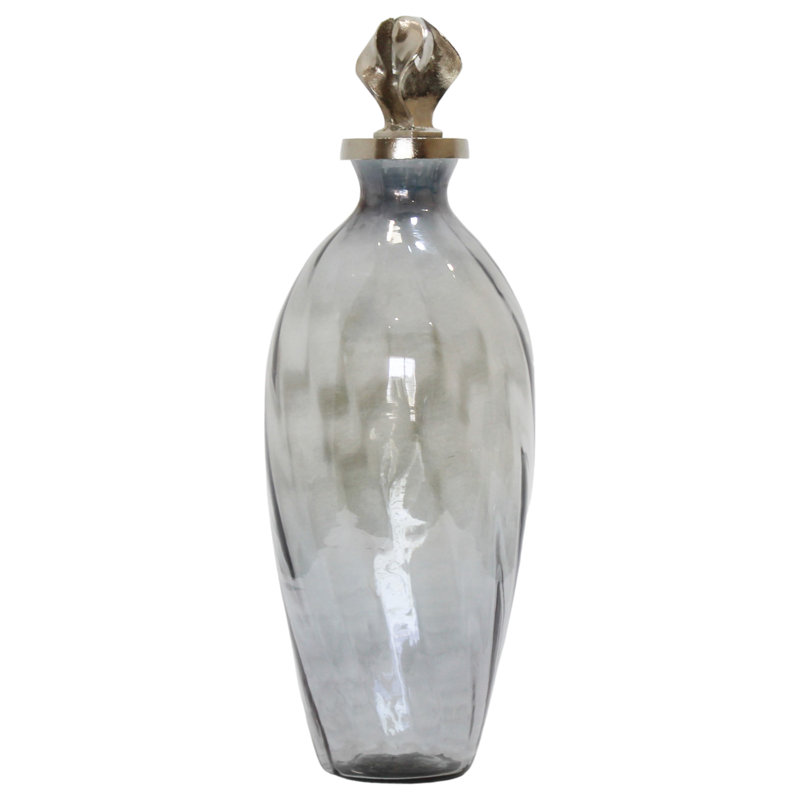 Kesterson Large Bottle With Topper, 21" H x 8" W x 8" D