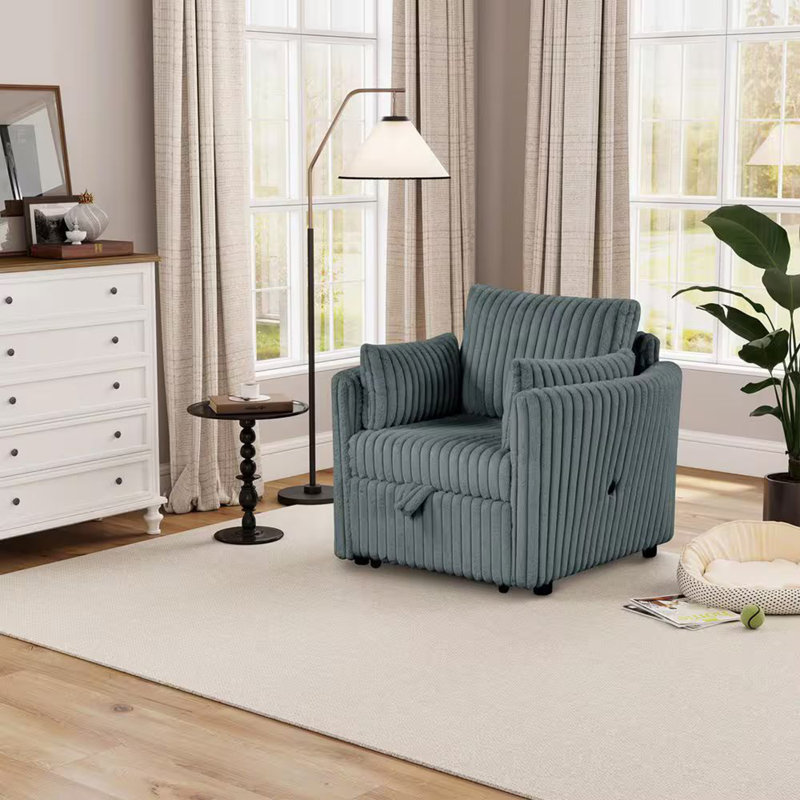 Chaise 1 pièce de style contemporain, Gris foncé