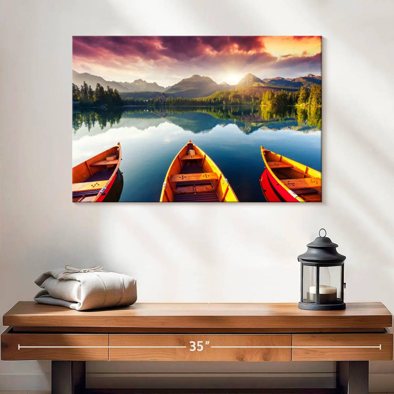 Alvord High Tatra Mountain Lake, 16" H x 24" W