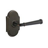 Merrimack Round Privacy (Bed & Bath) Door Lever with Arch Rosette