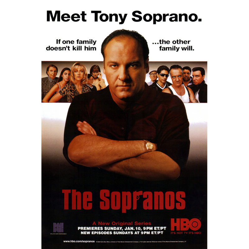 Les Soprano, H 18 po x l 12 po