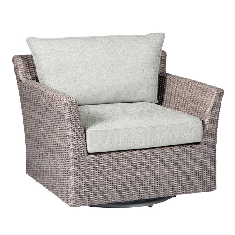 Fauteuil oscillant tissé Club - Huître, Welt, Sunbrella® argent Verona, Huître