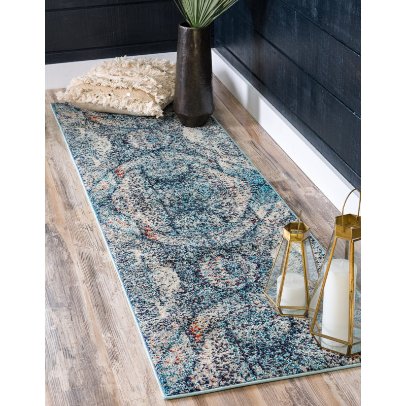 Dimonetta Washable Geometric Indoor Rug, Runner 2' x 6'9"