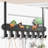 Iron Seamless Over-The-Door Hook Rack