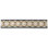 Carreau de mosaïque en marbre 4 po x 11 po Aura Gold
