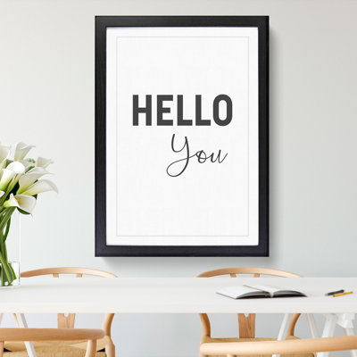 Hello You - Picture Frame Typography