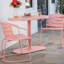 Mobilier d'extérieur en fer - Style bistro en corail