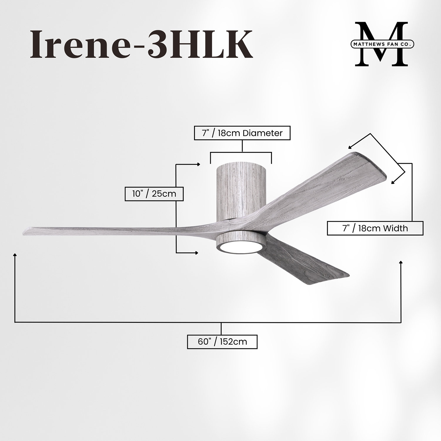 Olivier Ceiling Fan with LED Light Kit, Barn Wood Tone, 60", Barn Wood Tone