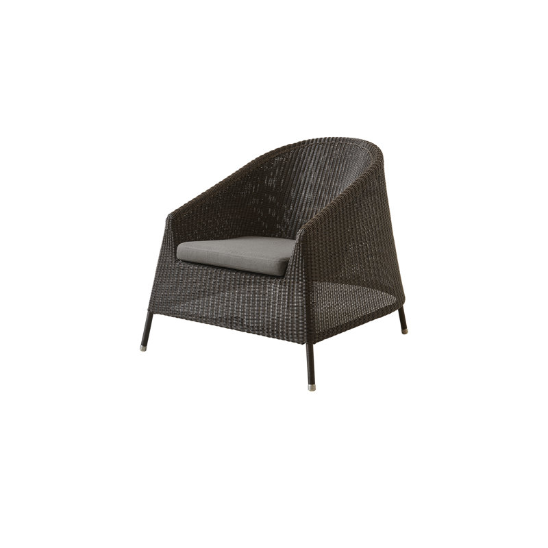 Kingston Armchair with Cushion, Mocca, Black