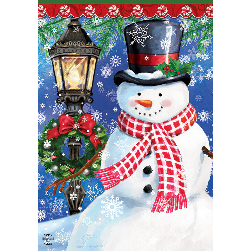 Drapeau du jardin d'hiver Snowman