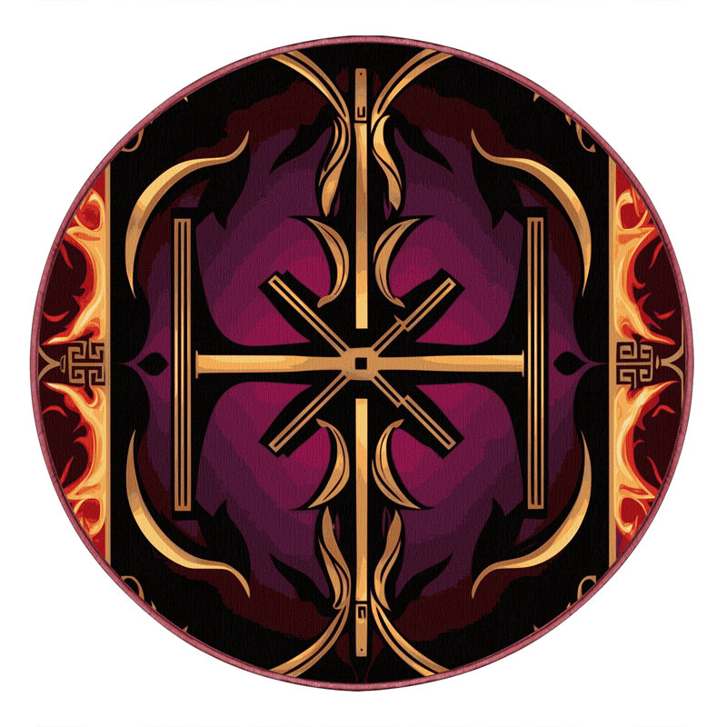 Majestic Lattice Rug, Round 7'